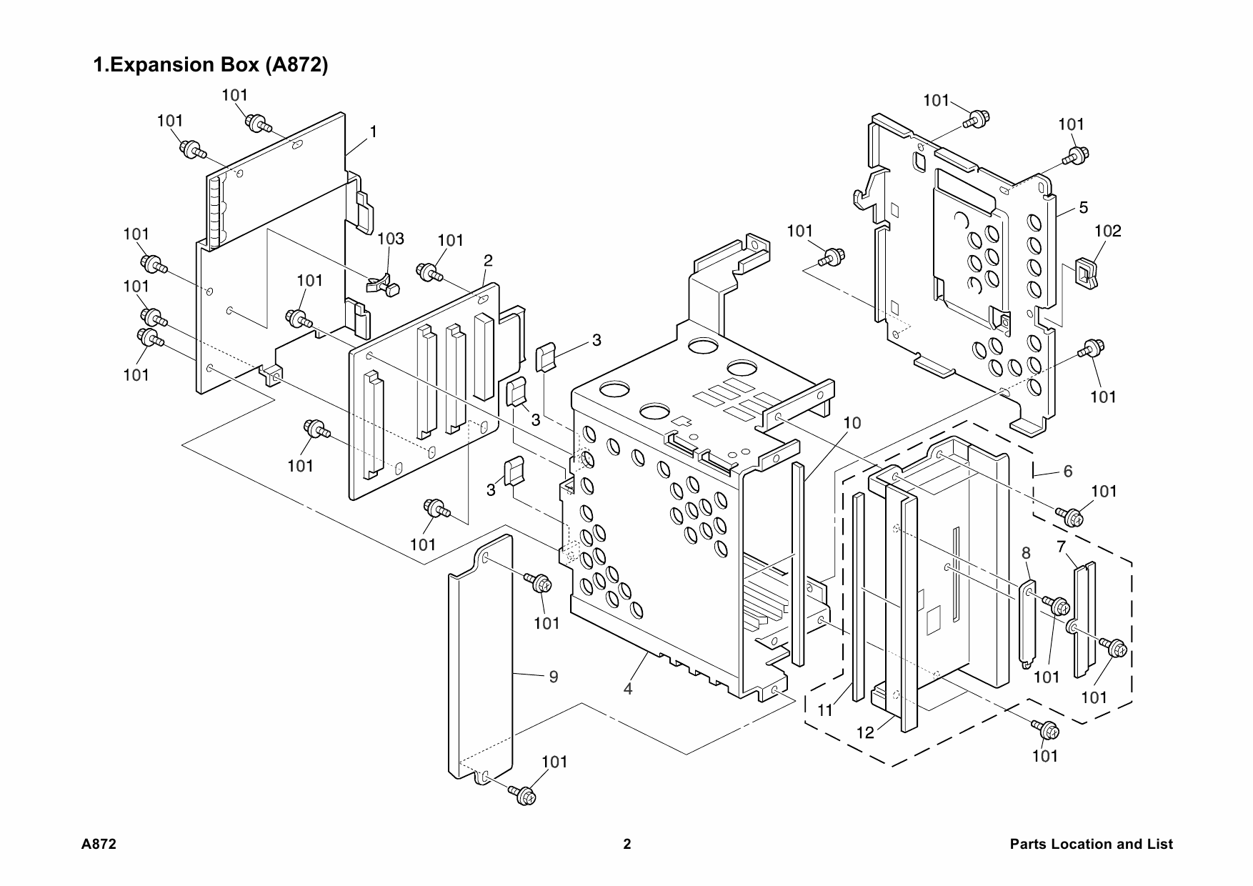 RICOH Options A872 EXPANSION-BOX-TYPE-450e Parts Catalog PDF download-4